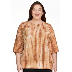 Textured Tie Dye Top